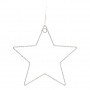 Déco lumineuse étoile blanche 30 cm
