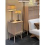 Table d'appoint ou de chevet bois et cannage