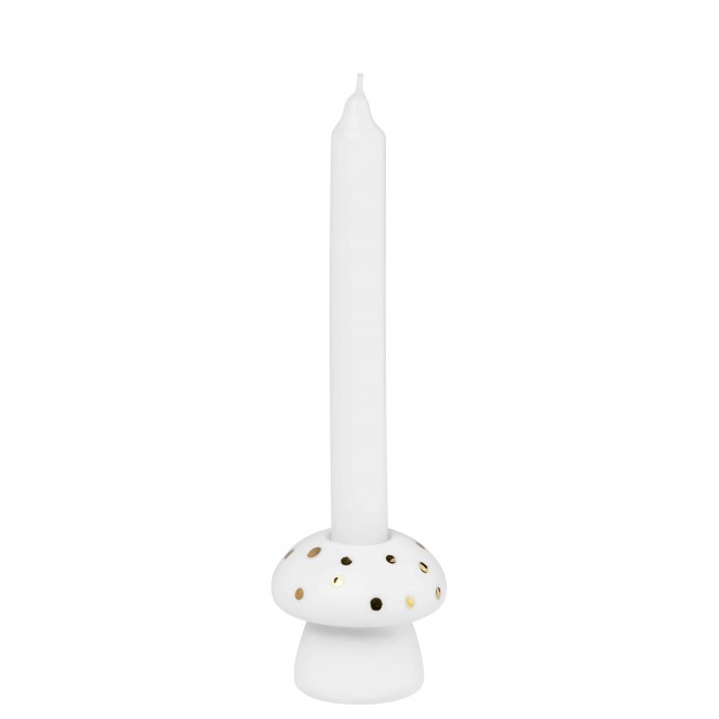 Mini bougeoir porcelaine champignon Rader