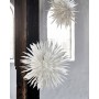 Etoile blanc cassé en papier à suspendre