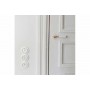 Double poignée de porte canon porcelaine