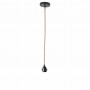 Suspension luminaire Églantine noir