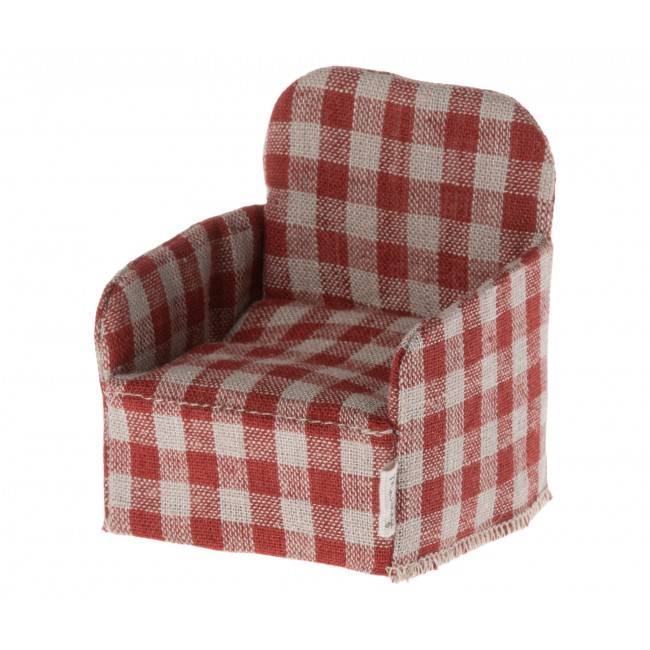 Fauteuil vichy rouge - Maileg