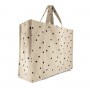 Sac cabas sable imprimé coeur