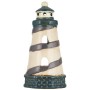 Phare photophore ceramique bleu/creme