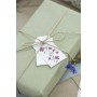 Lot de 16 étiquettes cadeau Fleurs