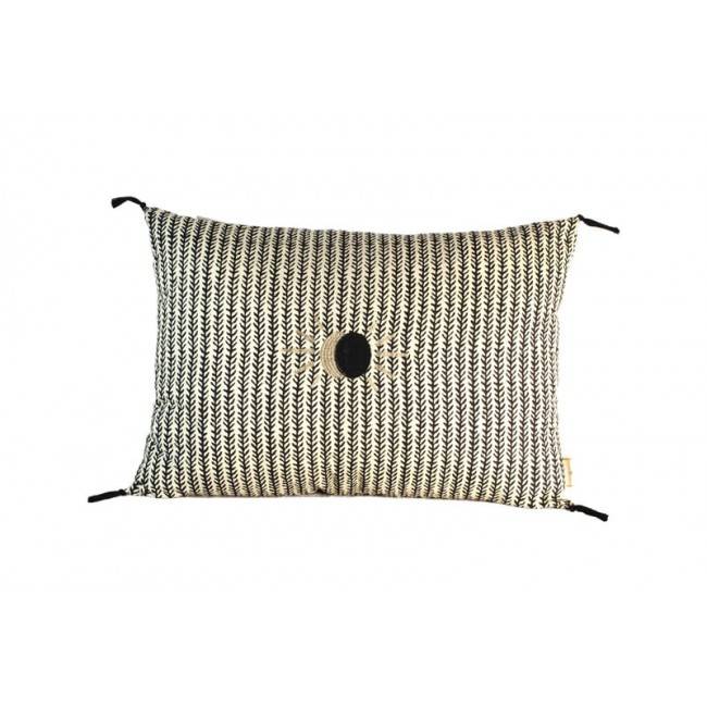 Housse de coussin Épines carbone - Boncoeurs