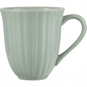 Tasse en grès rainurée - lot de 2 - Green Tea