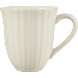 Tasse en grès rainurée - lot de 2 - Butter cream