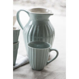 Tasse en grès rainurée - lot de 2 - Green Tea