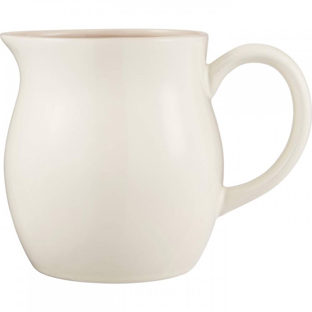 Pichet à Anse En Grès Blanc 1L - Poterie Turgis Made In France Calvados