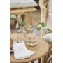 Petit vase verre et rotin