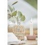 Petit vase verre et rotin