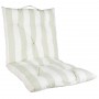 Coussin matelas de chaise larges rayures vertes