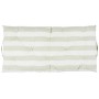 Coussin matelas de chaise larges rayures vertes