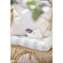 Coussin matelas de chaise larges rayures vertes