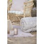 Coussin matelas de chaise larges rayures vertes