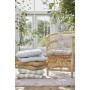 Coussin matelas de chaise larges rayures vertes