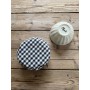 Couvre plat en coton vichy noir - Lot de 4