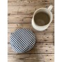 Couvre plat en coton vichy noir - Lot de 4