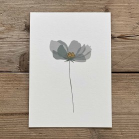 Carte postale florale - Anémone