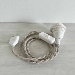 Kit électrique pour baladeuse - câble lin torsadé