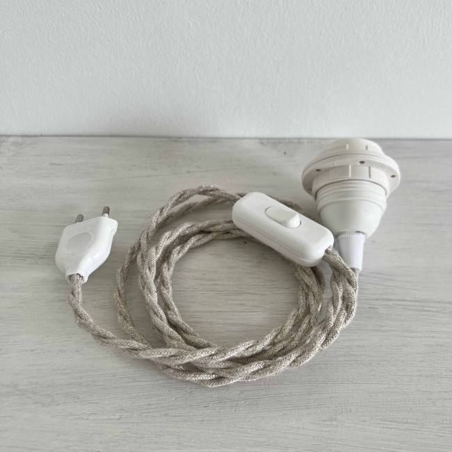 Kit électrique pour baladeuse - câble lin torsadé