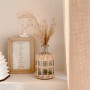 Petit vase verre et rotin