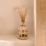 Petit vase verre et rotin