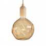 Suspension douille en bois