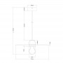 Suspension abat-jour disque en bois