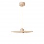 Suspension abat-jour disque en bois