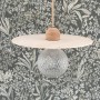 Suspension abat-jour disque en bois