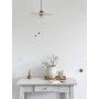 Suspension abat-jour disque en bois