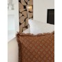 Housse de coussin à franges