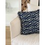 Housse de coussin à franges