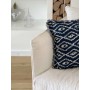 Housse de coussin à franges
