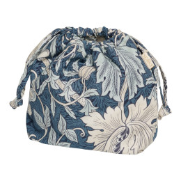 Sac pochon imprimé William Morris - Tulip blue