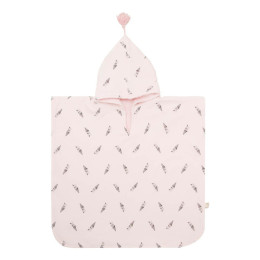 Poncho de bain 'Suzon' Rayures Rose