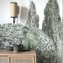 Applique murale metal et raphia