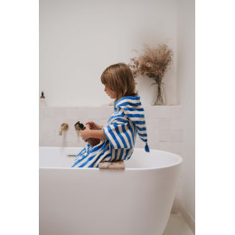 Poncho de Bain Suzon Rose In April - Bleu grec