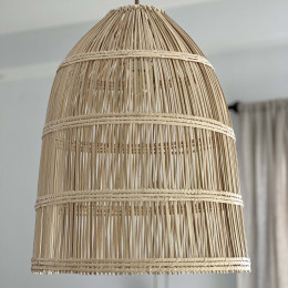 Suspension luminaire ajouré naturel Haut