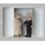 Couple de souris mariage et leur boite Maileg