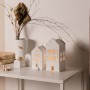 Photophore maison en briques