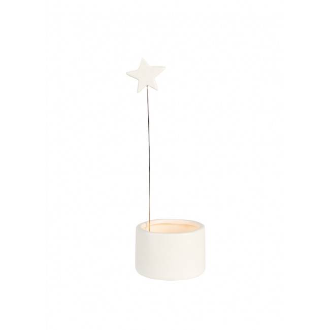 Mini bougeoir "étoile"