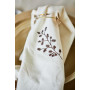 Ronds de serviettes fleurs dorées - lot de 4