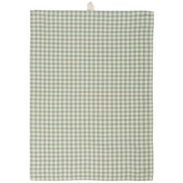 Torchon vichy vert sauge