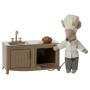 Meuble de cuisine light brown Maileg