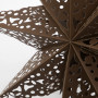 Étoile décorative en papier - Brun