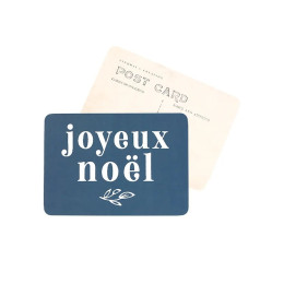 Carte postale Cinq Mai - Joyeux Noël Adele bleu nuit